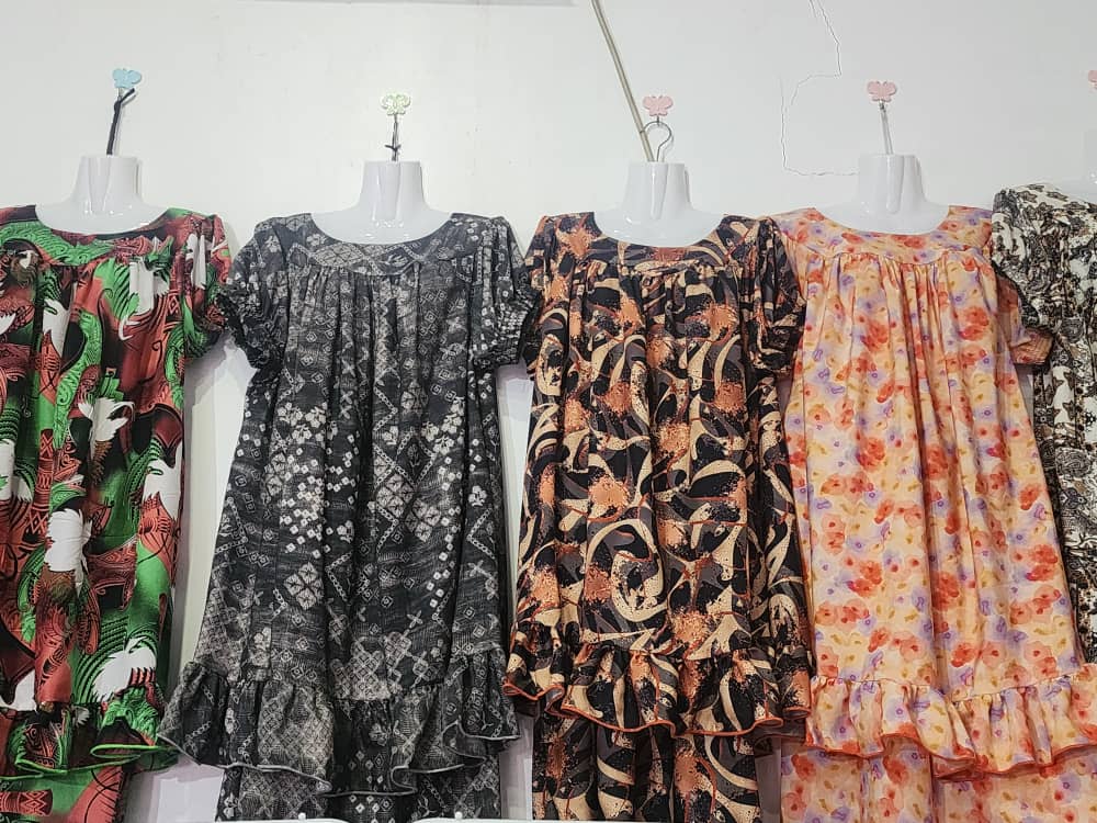 Black patterned dresses